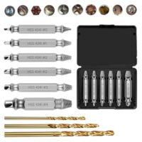 9-teiliges Schraubenausdreher Set, Ausdreherset für abgebrochene Schrauben, HSS 4341, Metallbohrer für beschädigte und abgebrochene Schrauben