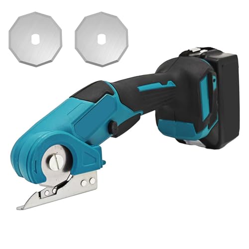 Kabellose elektrische Schere mit 2 Klingen und Sicherheitsverschluss, kompatibel mit Makita 18V Batterie, für Handwerk zum Schneiden von Karton Teppich