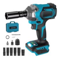 Bürstenloser Schlagschrauber mit 700Nm Drehmoment, kompatibel mit Makita 18V Batterie, Akku Schraubenschlüssel für Auto Reifenwechsel