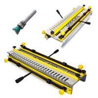 BAMATO Zinkenfrässgerät BFS-600 mit 12,7 mm Schablone und Fräser für Oberfräser