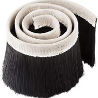 Staubschutzhülle für Graviermaschine, CNC-Werkzeugmaschine und Spindelmotor-Fräser, 70 mm/100 mm Bürste - Schwarz