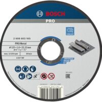 Bosch 1x PRO Metal Longlife Trennscheibe für kleine Winkelschleifer und 22,23‑mm-Bohrung (für Stahl, Ø 125 mm, Professional Zubehör Kleiner Winkelschleifer)