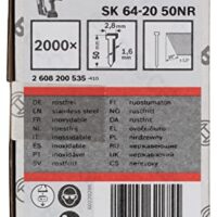 Bosch Professional 2000x Senkkopf-Stift SK64 20NR - ein hochwertiges Werkzeug für Endbearbeitungsarbeiten in Holz mit Edelstahl-Gehäuse und Rostfreilauf, ideal für Kistenbau, Polsterung, Möbelbau usw.