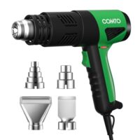 COMTO 1800W Heißluftfön - Leistungsstarkes Werkzeug für Wärmeverteilung, mit zwei Geschwindigkeiten und Temperaturregelung von 50-650°C, inklusive Schutzabdeckung und Überhitzungsschutz