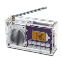 Drahtloser FM-Radio Bausatz mit Uhr und Memory Funktion - compactes, modernes Radio für Lötprojekte und DIY-Elektronik