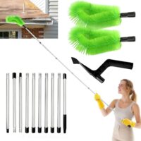 Dachrinnenreiniger mit Teleskopstiel für Reinigen von Blättern, Fenstern und Kronleuchtern