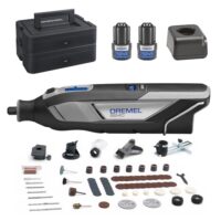 Dremel 8240 Akku-Multitool 12V 2Ah, Multifunktionswerkzeug Set mit zwei Akkus und vielen Zubehörteilen zum Schneiden, Gravieren, Schleifen, Polieren, Schärfen und Bohren