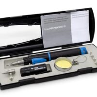 ERSA Independent 75 BASIC-Set Gaslötkolben mit Lötspitzen, Transportbox und Reinigungsschwamm für mobile Arbeit ohne Strom