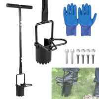 Blumenzwiebelpflanzer mit langem Griff und Glove für die Pflanzung von Zwiebeln wie Lilien, Tulpen und Narzissen