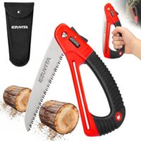 EZUVITA 180-mm-Klappsäge mit EDC-Tasche, leichte Handsäge zum Holzschneiden und Baumschnitt für Camping, Wandern und Jagen