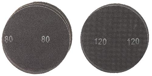 Original Einhell 5-teiliges Schleifgitterset, passend für Trockenbauschleifer, Ø 225 mm, Kletthaftung, inkl. 3x P80 und 2x P120 Schleifgitter