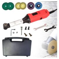 Elektrischer Fliesenfugenreiniger mit einstellbarer Drehzahl, 6 Geschwindigkeitsstufen, 350 W Leistung, 15.000 U/min, 90°-Winkeldesign, für Polieren, Fräsen und Entrosten