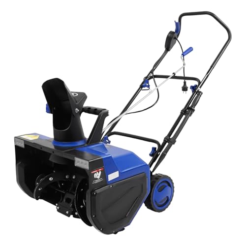 Elektro Schneefräse mit 2 LED Leuchten, 2400 W Schneeräumgeräte mit drehbarem Auswurfkanal für sicheres Arbeiten auf Schnee und Eis