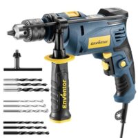 Schlagbohrmaschine Enventor 750W mit elektrischer Drehzahlregelung und 360° Zusatzgriff, ideal für den Heimwerker und Handwerker, um durch harte Materialien wie Beton, Metall und Holz zu bohren