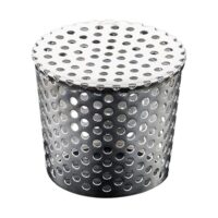 Fallrohrschutz, Edelstahl Abflussabdeckung für Dachrinnen, Blätter und Schmutzfilter zum Schutz vor Verstopfungen und Laubeinträgen.