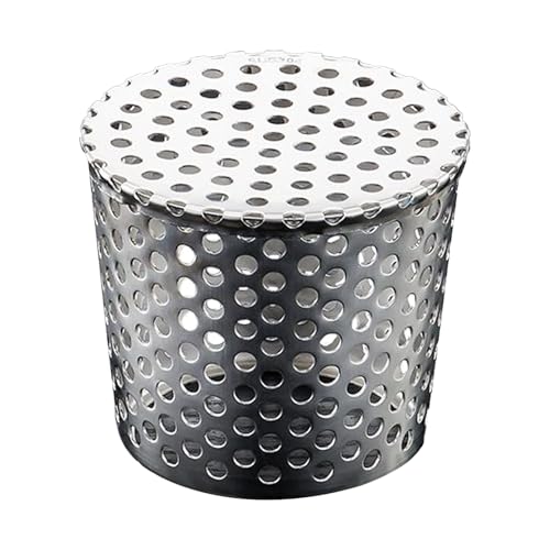 Fallrohrschutz, Edelstahl Abflussabdeckung für Dachrinnen, Blätter und Schmutzfilter zum Schutz vor Verstopfungen und Laubeinträgen.