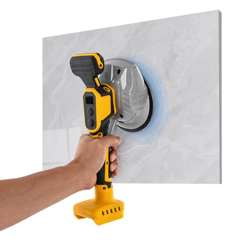 Professioneller Fliesenrüttler für Wand- und Bodenfliesen, 20-120cm Größe, 25000 U/min, 8 Einstellungen, Saugnapf mit 13cm Durchmesser