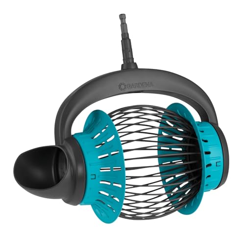 Praktischer Rollsammler für Früchte und Nüsse im Gartencombisystem von GARDENA, einfacher Aufsammeln von Früchten und Nüssen ohne Beschädigung