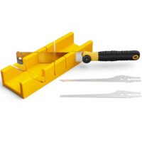 GARTOL Gehrungslade mit Japansäge Set, Präzise Schnitte für Holz und Kunststoff, Heimwerken, Möbelbau und Modellbau