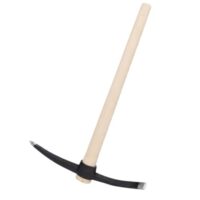 Kreuzhacke aus gehärtetem Stahl mit stabilem Eschenstiel und Spitz- und Flachhacke für harte, steinige Böden