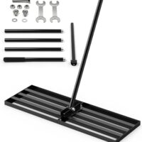 Rasenbelüfter und Sandstreuer mit schmaler Kante, rostfrei durch Pulverbeschichtung, ideal für Garten, Golfplatz und Landschaftsbau