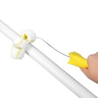 Farbroller-Set mit gebogenem Rohr und verstellbarem Rahmen für Malen von Rohren von 1 1/4 bis 2 1/4 Zoll Durchmesser