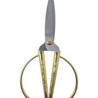 Hochwertige Bonsai-Schere mit Goldgriff und präziser Klinge für den perfekten Schnitt bei Bonsai-Pflanzen und als Haushaltschere geeignet