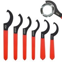 6 Stück Gewindefahrwerk Schraubenschlüssel, Set mit 6 verschiedenen Schlüsseln für Reparaturen und Werkzeuge