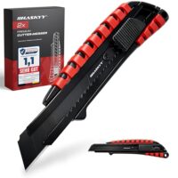 HASKYY Cuttermesser Teppichmesser Universal Professional Set mit zwei Messern und scharfer SK5 Klinge für präzise Schnitte bei Teppich, Vinyl, Laminat und Pappe