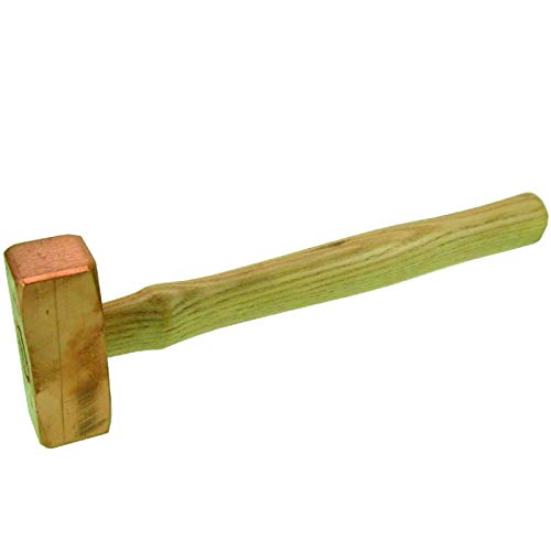HaWe 25.050 Kupfer-Hammer mit 500 Gramm Gewicht, hochwertiger Kupferhammer für Heimwerker und Handwerker, robuste Konstruktion und lange Lebensdauer