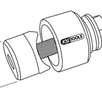 Schraublochstanzemittel für Heimwerker, KS Tools 129.0025, 25,4 mm