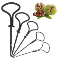 XLIUAX 5 Stück Kastanienbohrer Handbohrer Set, 1.5-5mm Kastanien Bohrer Kit Kastanien Bastelset für Crafting Kleiner Bohrer zum Basteln Schwarz Handbohrer Holz