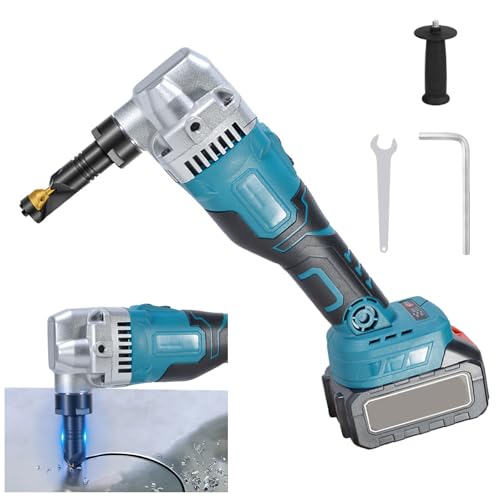 Bürstenlose Elektro-Metallschere mit 360° Drehbarer Knabberkop und Akkubetriebener Metallknabber für professionelle Anwendungen und Heimwerkerprojekte