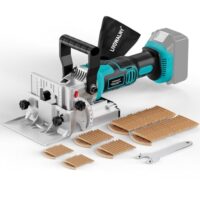 LIVOWALNY Flachdübelfräse mit Makita 18V, Akku-Nutfräse für Holzbearbeitung, hohe Präzision und Flexibilität, 6-Stufen-Tiefeneinstellung, 0-90° Schnitt