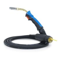 MIG MAG Schweißbrenner für Aluminium und Edelstahl mit Eurozentralanschluss 3m, hochwertiger Schweißprozess für Heimwerker und Profis