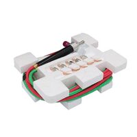 Mini Gasbrenner, Mini Sauerstoffbrenner Set, Mikro-Sauerstoff-Acetylen-Butan-Gas-Schweißbrenner mit 5 Spitzen für Schmuckreparatur