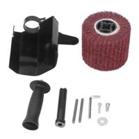 Poliermaschinen-Aufsatz, Zeichenmaschine Winkelschleifer Poliermaschine Zubehör Satiniermaschine, M10 Zeichenmaschine Winkelschleifer für Holz, Metall und Edelstahl