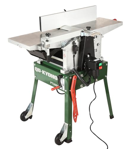 Professionelle Doppelfunktion-Planmaschine für Oberflächen- und Dickenbearbeitung von Holzplatten mit 2200W-Motor, 6500 RPM Cutterhead und 100mm-Staubport