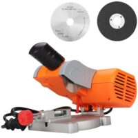 SI FANG Mini Gehrungssäge, 0-45° Kappsäge Tischsäge mit 50mm Schneidscheiben, perfekt für kleinere Arbeiten und Metallbearbeitung