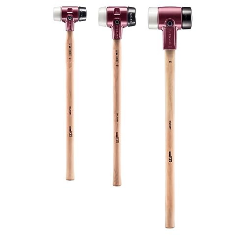 SIMPLEX-Vorschlaghammer mit Gummikomposition und Superplastik, Tempergussgehäuse und Hickory-Stiel, ideal für Heimwerker und Fachleute, hohe Bruchsicherheit und lange Haltbarkeit