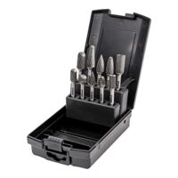 Unverwüstbares Frässtiftset für Holz und Metall, 10 Teile, 6 mm Schaftdurchmesser, hohe Schnittgeschwindigkeit 840 m/min