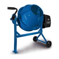 Betonmischer MIX65 von Scheppach, 230V, 220W, 63 Liter Fassungsvermögen, Drehzahl 27,5 U/min, 26 cm Trommelöffnung, langlebig und robust, Kompakt und leicht