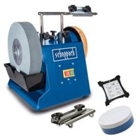 Nass-Schleifsystem TIGER2500 von Scheppach mit Stahlgehäuse, Nassschleifer, 200W Leistung und Schleifstein aus Edelkorund