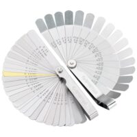 Spurtar Fühlerlehren-Set mit 32-Blatt gerader und 16-Blatt gekröpfter Fühlerlehre für präzise Messungen in SAE-Metriks