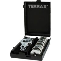 Hochwertiger Schneideisensatz für Heimwerker und Hobbyisten, mit metrischen Gewinden M 3 - M 12 nach DIN ISO 13 geeignet.