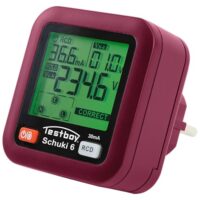 Testavit Schuki 6 Steckdosenprüfer mit 2,0-Zoll-LC-Display und einfacher Bedienung für schnelle und sichere Prüfung von Steckdosen auf Anschluss- oder Verdrahtungsfehler