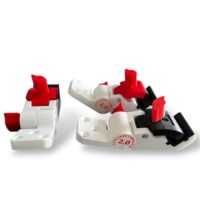 Tic Tac Zange für Fliesen, Positionierhilfe für 45° Gehrungsschnitte, Kompakter Fliesenhalter für präzises & sicheres Arbeiten, Profi-Werkzeug für Fliesenleger