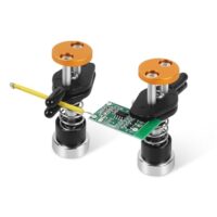 Kompakte Löthilfe Halterung mit Dual Parallel Klemmen und magnetischem Fuß für präzise Arbeiten an Elektronik, Modellbau oder DIY-Reparaturen