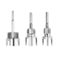 Einhelix Treki 3 Stück Rohrgewindenschneider 1/2 Zoll, 3/4 Zoll und 1 Zoll Wasserrohr Gewindeschneider, Rohrgewindebohrer, Gewindeöffner, Innengewindeschneider, Außengewindeschneider für PVC PP PE Rohre