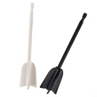 Vibsky Farbmischer Bohraufsatz 2 Pack, Epoxidharz-Rührer mit 4-Klingen-Design, effizientes Mischwerkzeug für Latex-Ölfarbe, kompatibel mit elektrischen Bohrmaschinen 180-1000 U/min, Kunststoff